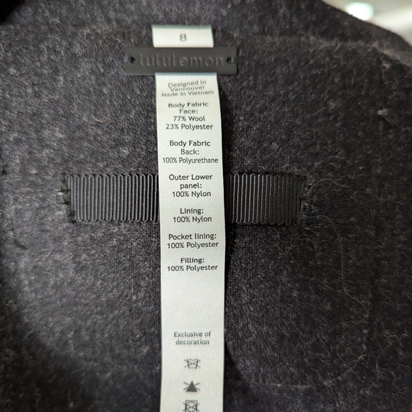 Lululemon Roam Far wool coat, size 8 - Picture 7 of 11